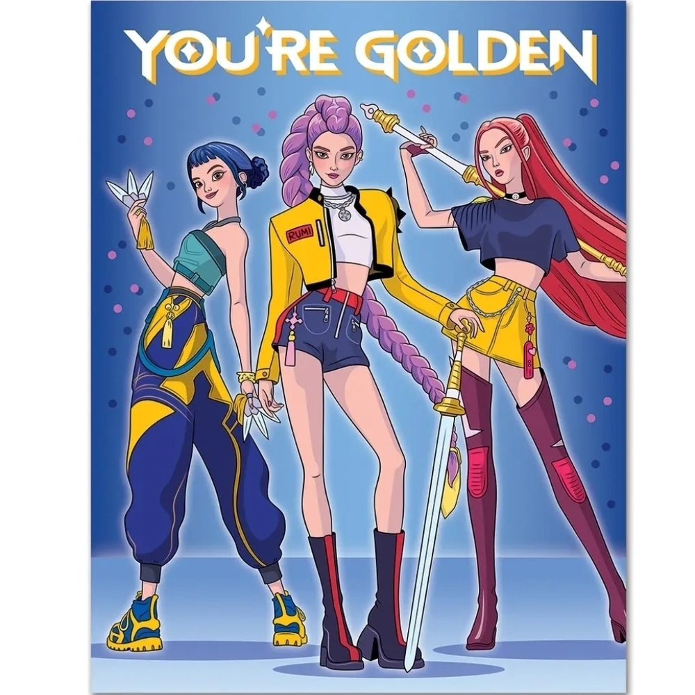 You're Golden K-Pop  Birthday Greeting Card